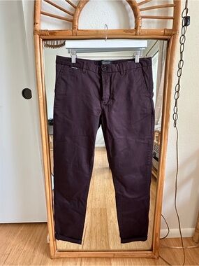 Scotch & Soda Men's Deep Brown Slim Chinos